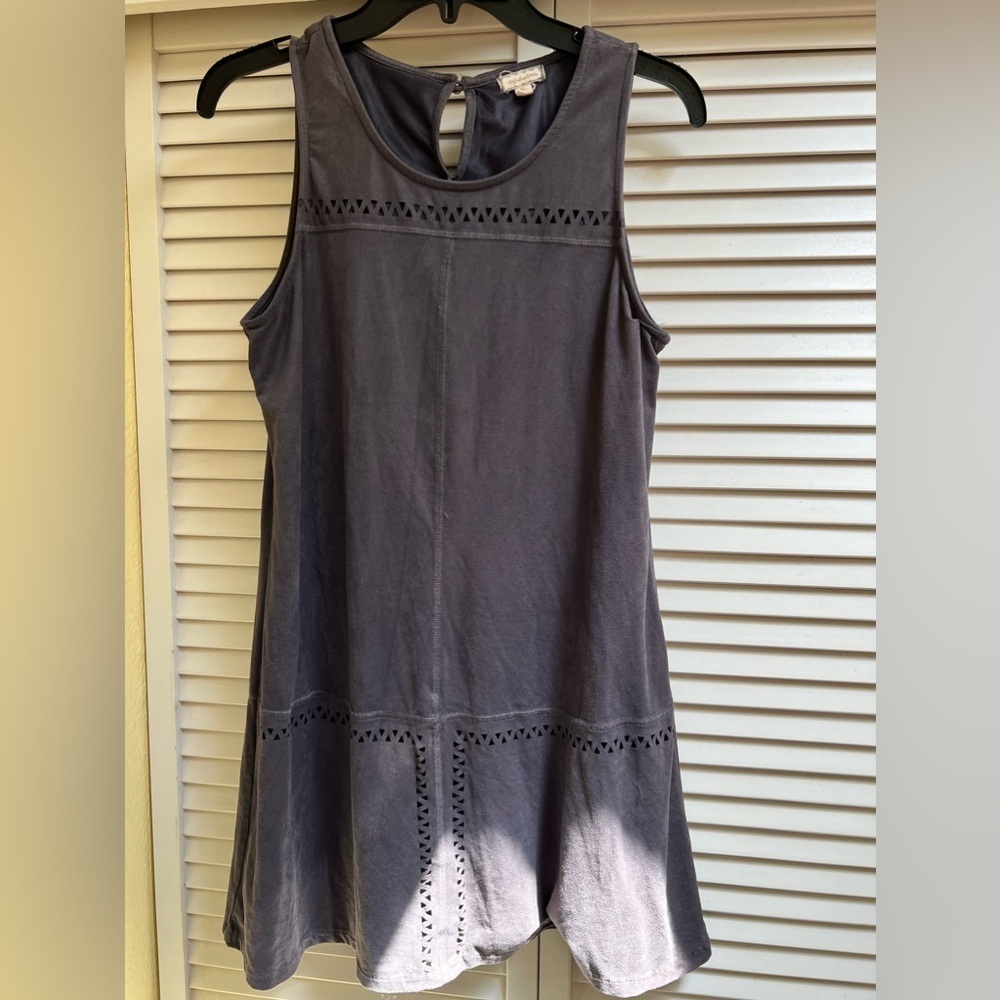 Women’s Sz M Eyeshadow Gray Lined Dress
